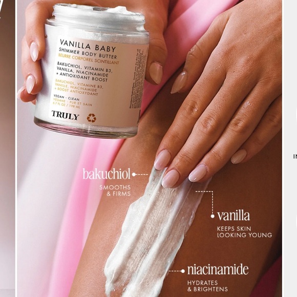 TRULY Other - Truly VANILLA baby 🌟🌟 shimmer body butter EUC 6.7 oz